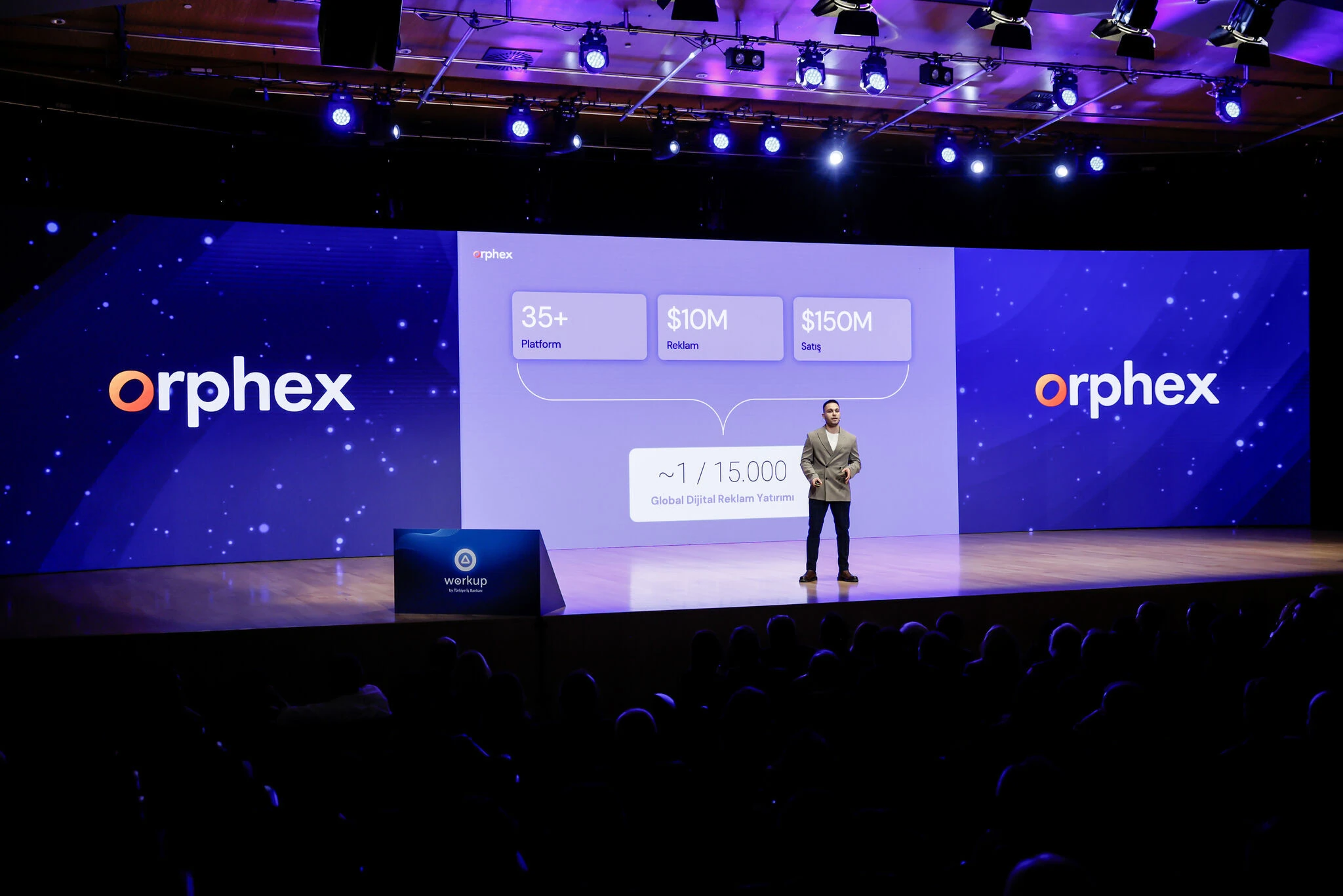Orphex presenting at the Workup startup program